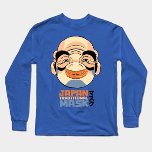 Traditional Japanese Mask Long Sleeve T-Shirt